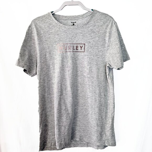 Hurley Men's Gray Logo Tshirt - Picture 1 of 3